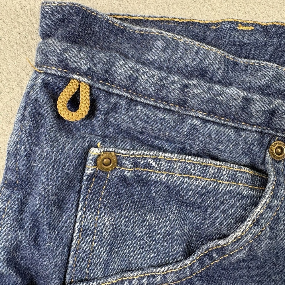 Wrangler Rugged Wear Flannel Lined Jeans Mens 36x32 Blue Denim Made In USA 1991 - Picture 8 of 8